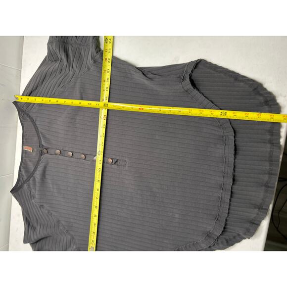 FREE PEOPLE MOVEMENT Bella Layer Ribbed Sweater in Gray Size M - Picture 5 of 6